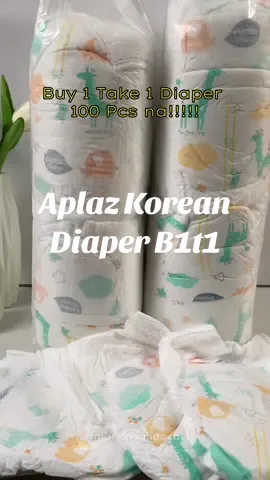 Buy1take1 aplaz diaper 100 pcs total #aplazdiaper #diapers#koreandiaper #50pcsdiaper 
