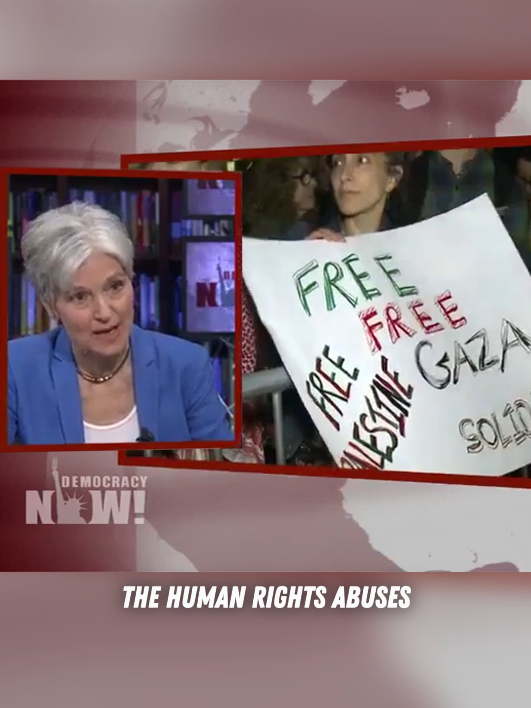 On Israel, @democracynow.org 2016. #joinjill #jillstein #jillstein2024