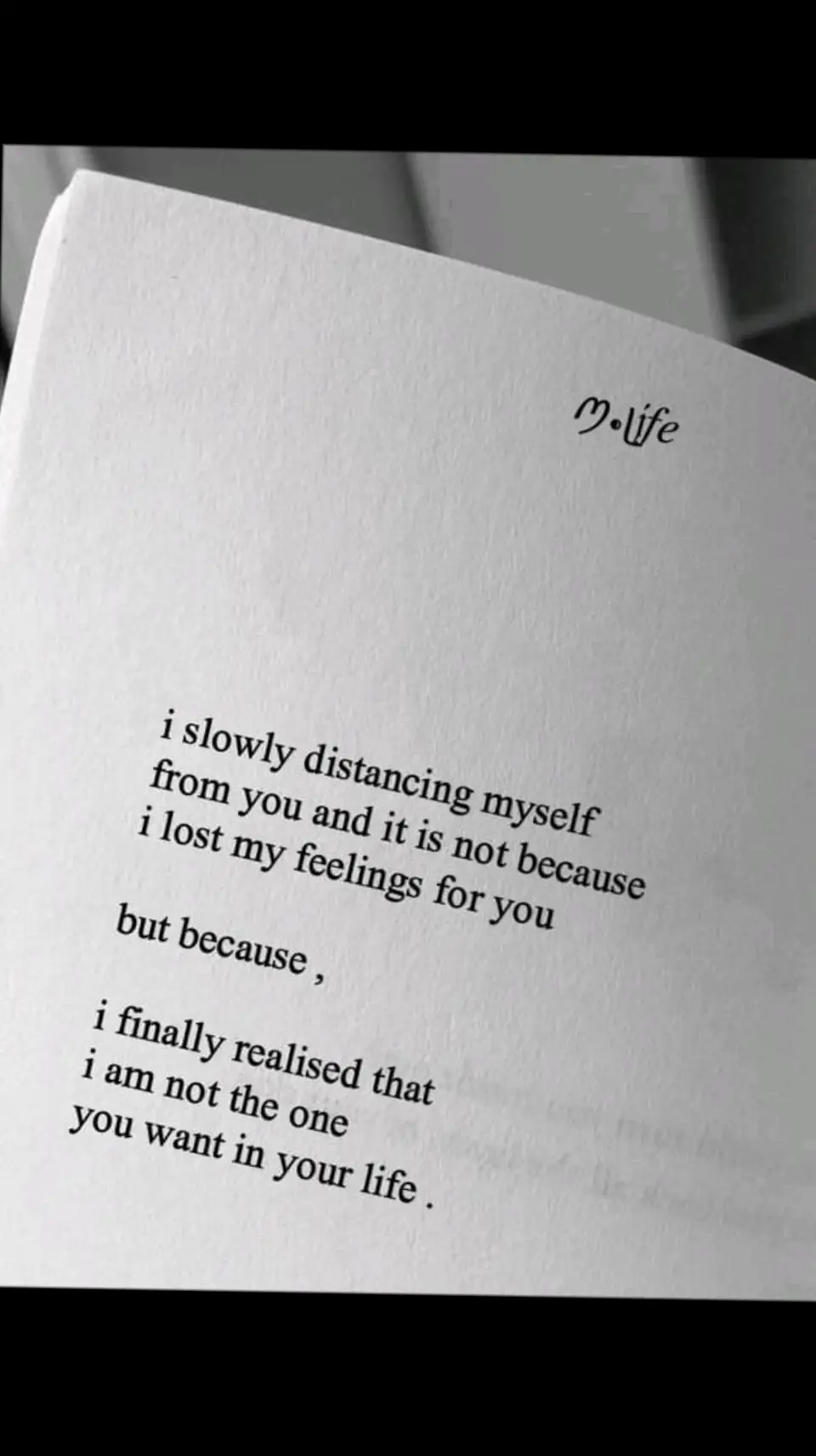 I love you and I will love you as long as I live, I just had to distance myself from you for your good... #iloveu #distance #selfrespect #fyp 