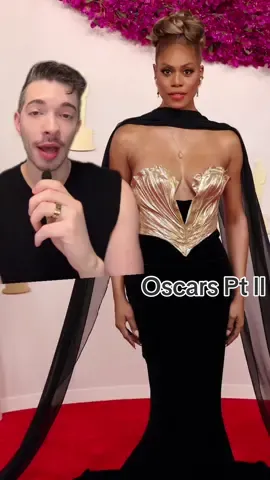Oscars PT II @Laverne Cox we are not worthy 😭 @TabVintage #oscars #redcarpet #fashiontiktok #fashiontok #mugler 