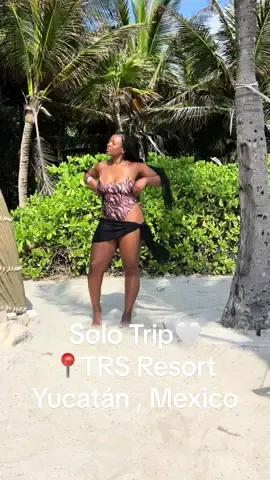 Brought the Puerto Rican tan to Mexico • Just take the solo trip, don’t over think it. First of many 🤍 #solotripforhealing #solotrip #solotripforbeginners #allinclusiveresort #allinclusivesolotrip #blackwomenoftiktok #blackwomeninluxury #solowomentravel #yucatanmexico #trsyucatanhotel  