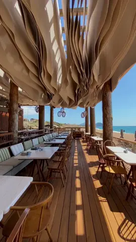 Most aesthetically pleasing restaurant l've ever been to✨ Barbouni restaurant at @costanavarino embodies Mediterranean beauty. Situated right on the beach, its minimal, earthy design harmonizes perfectly with the surroundings, creating an inviting atmosphere. The menu features a wide range of freshly caught seafood and locally sourced vegetables, elevating the dining experience to another level. An absolute bliss! #costanavarino #greecetravel #peloponnese #uniquehotels #cntraveler #europeansummer 