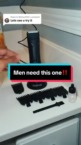 Replying to @MrUser922 A real man’s trimmer 💪💈#man #hairtrimmer🔥 #bodyhair #bodypositivity #trimmers #mansbestfriend #musthave #groominghacks #groomingessentials #mensgrooming #bazivve #fathersdaygift #ttshop 