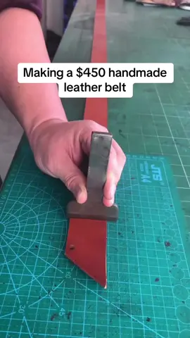Handmade leather belt manufacturing process 