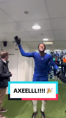 Axel enjoying his birthday! 🎉😁 #CFC #ChelseaFC #PremierLeague #Disasi 