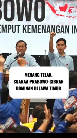 Paslon Prabowo Gibran menang telak di Jawa Timur keputusan KPU Jawa Timur Senin tanggal 11 Maret 2024 #gibranrakabumingraka #2024prabowopresiden #partaigerindra #prabowosubianto #