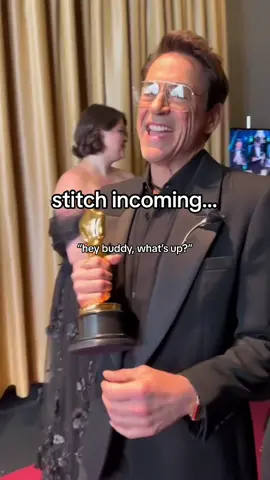 #stitch with @reece reece bestie i am literally so happy for you and so proud of everything you’ve accomplished!! you are so deserving of it all 🫶 #guywithamoviecamera #reecefeldman #oscars #oscars2024 #96thoscars #robertdowneyjr #oppenheimer #ironman #tonystark #oppenheimermovie #rdj 