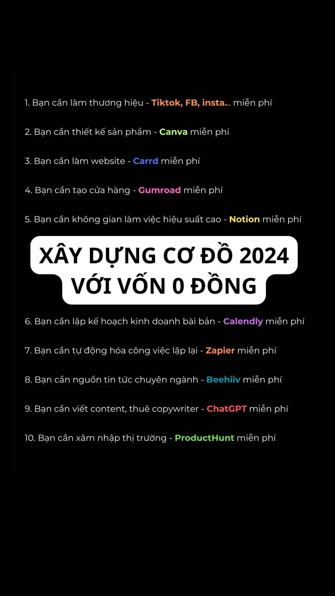 Tổng hợp 10 công cụ AI phờ ri #quangcaofacebook #education #LearnOnTikTok #fbads #marketingdigital 