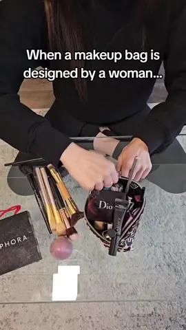 Say goodbye to rummaging forever 👋👋  #makeupbag #beautyessentials #makeuphacks 