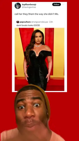 She did that! #enby #demilovato #floptok #oscars2024 #nonbinary 
