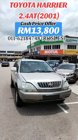 TOYOTA HARRIER 2.4AT (2001) RM13,800(BODY) GENIUS OUTLOOK SDN BHD 011-62184748 (ROSLES) #fyp #johordarultakzim #keretasecondhandmurah 