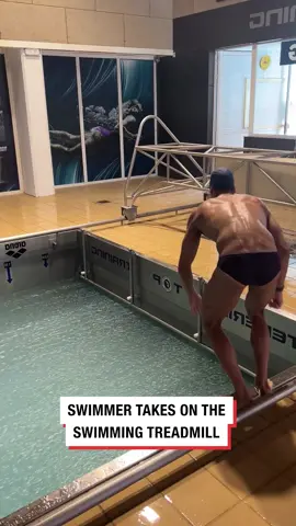 This looks intense 😳 🎥 @clem_secchi #swimmer #treadmill #waves #ladbible #trending #fyp
