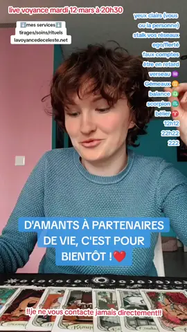 je vous attends nombreux au live de voyance ce soir mardi 12 mars à 20h30 ❤️ #tiragedecarte #tirage #guidance #tarotreading #livereading #livetarotreading #oracle #oraclereading #cartomancie #cartomancienne #voyante #voyance #medium #mediumnite #channeledmessage #channeling #messagecanalise #messagepourtoi #pourtoi #pourtoii #fyp #fypシ #fypシ゚viral #foryoupage #spiritualite #spirituality #tiragesentimental #sentimental 