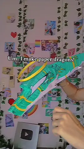 P.D's are not that 😭😭 (sometimes they are but in general).. #dragonpuppet #art #paper #paperdragons 