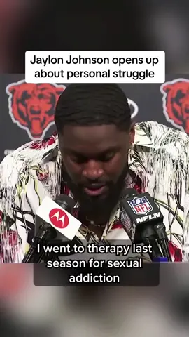 Jaylon Johnson got candid about his struggle with sex addiction and his decision to open up about it.  #jaylonjohnson #chicagobears #nfl #football 