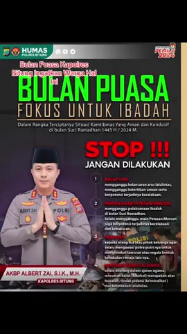 #Polresbitung #stoptambahtambahurusan #salampresisi🙏👮‍♂️😇 