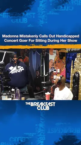 🚨 #Madonna gets #DOTD for asking a fan why they weren’t standing during her show and things go left! just know we salute all those in wheelchairs ♿️ we stand w/ you! 🫡 @radiobigmack