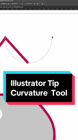 The Curvature Tool in Adobe Illustrator helps build curves for your designs faster than ever. Whether you’re creating a new logo design or working on an illustration, using the curvature tool will let you make angles and arcs much quicker. Simple click once to set your start point, click again to set a midpoint, and click a third time to set the endpoint of the ark. They are no settings to adjust with this Adobe Illustrator tool.  #adobeillustrator #illustratortips #illustratortutorial #illustratorskills #illustratortricks #logodesign #logodesigner #graphicdesign #graphicdesigntips #designtok