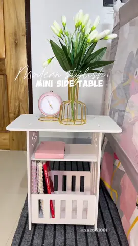 Ang cute✨ modern stylish mini side table😍 affordable & easy to assemble! #sidetable #sofasidetable #bedsidetable #modernsidetable #stylishsidetable #aeatheticsidetable #minisidetable #tiktokfinds #foryou 