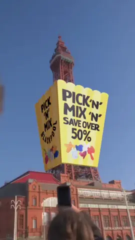 Did anyone else see this on the tower today?? 👀  #blackpool #tower #seaside #fyp #foryou #viral #foryourpage #blackpooltower #fypシ゚viral #omg #entertainment #fun #attraction #thingstodo 