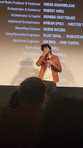 Dev Patel gets emotional after 2.5 minute long standing ovation for #MonkeyMan at #Sxsw! #monkeymanmovie 