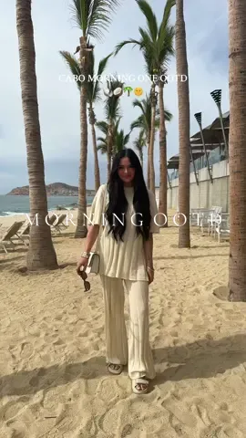 COMFY MORNING ONE FIT🥥🐚🌴🫧 so excited to be here!! #garzablancaloscabos @Garza Blanca Los Cabos #OOTD #fitcheck #comfyoutfit #vacation #viral #cabooutfit #outfitinspo #vacay #beach #beachfit 