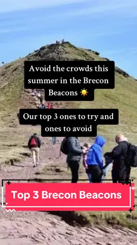 Hiking Buddies UK top 3 Brecon Beacon summer hikes and 3 to avoid if you dont want crowds! #breconbeacons #breconbeaconshiking #southwales #visitwales #Hiking #hike #summerhiking #ukhiking #hikingbuddiesuk #top3 #regattayourway #penyfan #fanybig #mountains #waterfalls #fourwaterfallswalk #elidar #cymru #cribyn #sugarloaf 