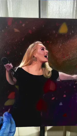 here is a short process video for my painting of adele!  #oilpainting #painting #adele 