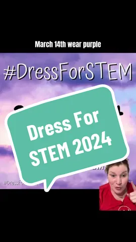 Just 2 days away from the annual Dress For STEM event! 🚀🔬 Let's paint the town purple to show our unwavering support for women in STEM fields. Your purple attire will make a powerful statement about the importance of diversity and inclusion in science, technology, engineering, and math. Let's inspire and uplift each other! 💜 #DressForSTEM #SupportWomenInSTEM #PurpleForSTEM #WearPurple #SupportWomenInSTEM #STEMEquality #EmpowermentInScience #PiDay #Meteorologist #WomenInSTEM #WomenOfWx