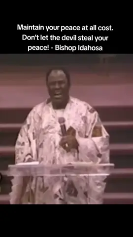 #peace #peaceofmind #wisdom #bishopbensonidahosa 