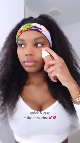 quick & easy makeup routine 🎀💋 #fyp #blackgirltiktok #makeuptutorial #MakeupRoutine #blackgirlluxury #softlife #haitiantiktok #caribbeanmusic #haitianamerican #easymakeup 