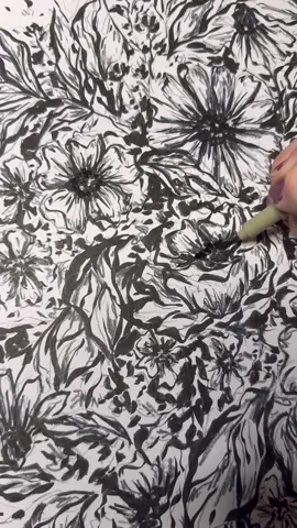 HOW DO WE FEEL #ktscanvases #abstractart #flowers #florals #artwork #florals #drawwithme 