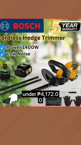 388Vf #Brushless  #Cordless  Electric Hedge Trimmer Dual Action Grass PruningSaw Garden under ₱4,172.00 Hurry - Ends tomorrow!