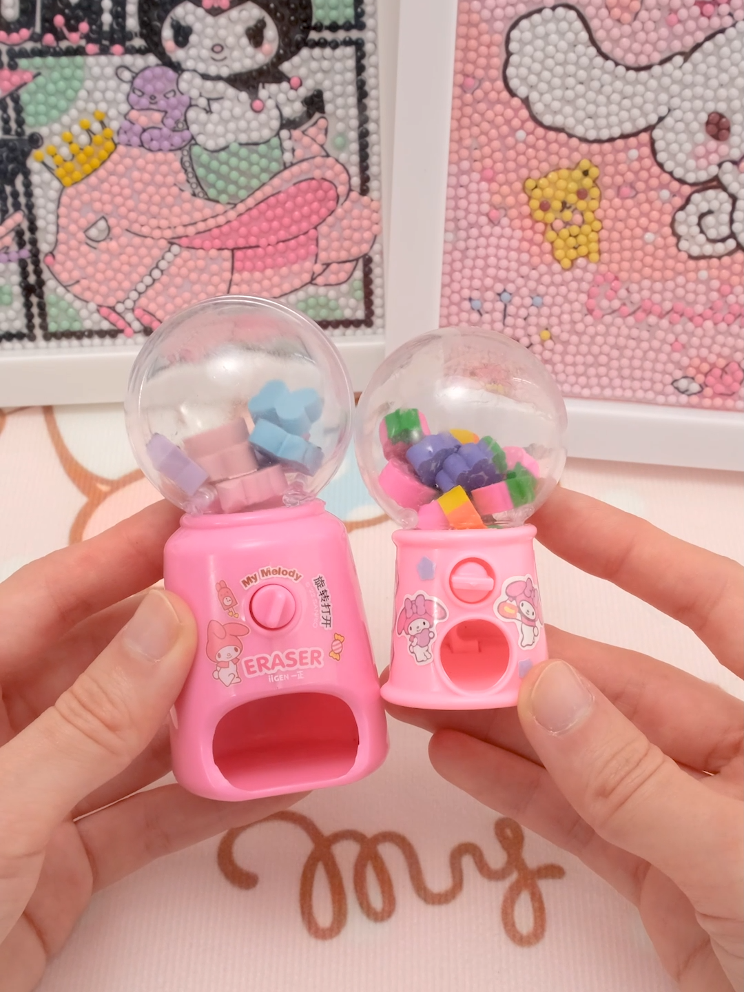 I bet 99% of you don't know about this gacha machine eraser 😂   #stationery  #study #fyp #eraser #kawaii #kawaiiink #cinnamoroll #sanrio #mymelody