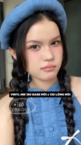 Vinyl Ink 180 làm base môi, 130 đánh lòng môi, lên rất xinhh nha ִֶָ˖·˳˖𓂃 ִֶָ #maybelline_vn #goclamdep #reviewlamdep #thuvienmakeup #muataitiktokshop #TikTokMadeMeBuyIt #muataitiktok 