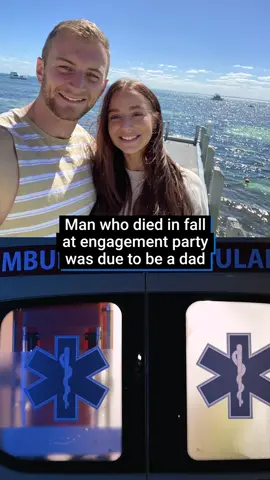 A British man who died in a freak fall at his own engagement party was due to be a dad. Liam Trimmer’s fiancee announced her pregnancy to friends and family moments before he fatally fell and cut a major artery in his neck. Despite doing all they could to save his life, Liam sadly died at the scene. #fy #fyp #australia #westernaustralia #police #news #paramedic #ambulance #australianews #uknews #newstok 