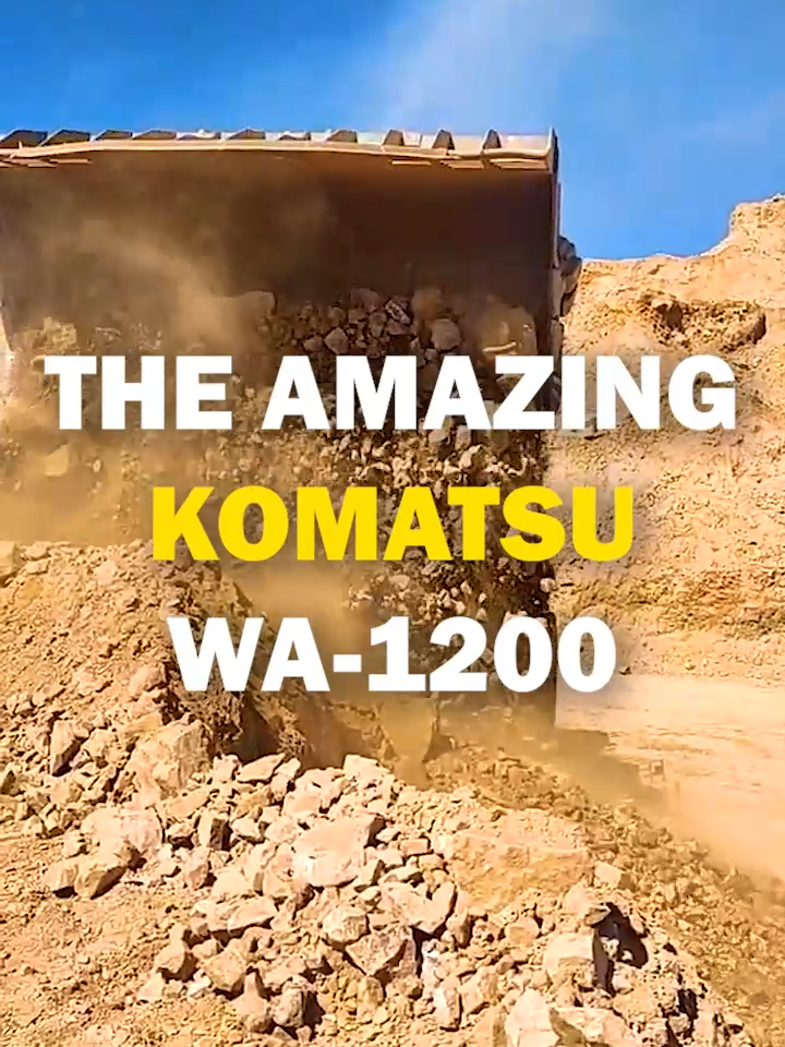 The Amazing Komatsu WA-1200 Mining Wheel Loader #komatsu #wheelloader #mining #fyp #bigmachines