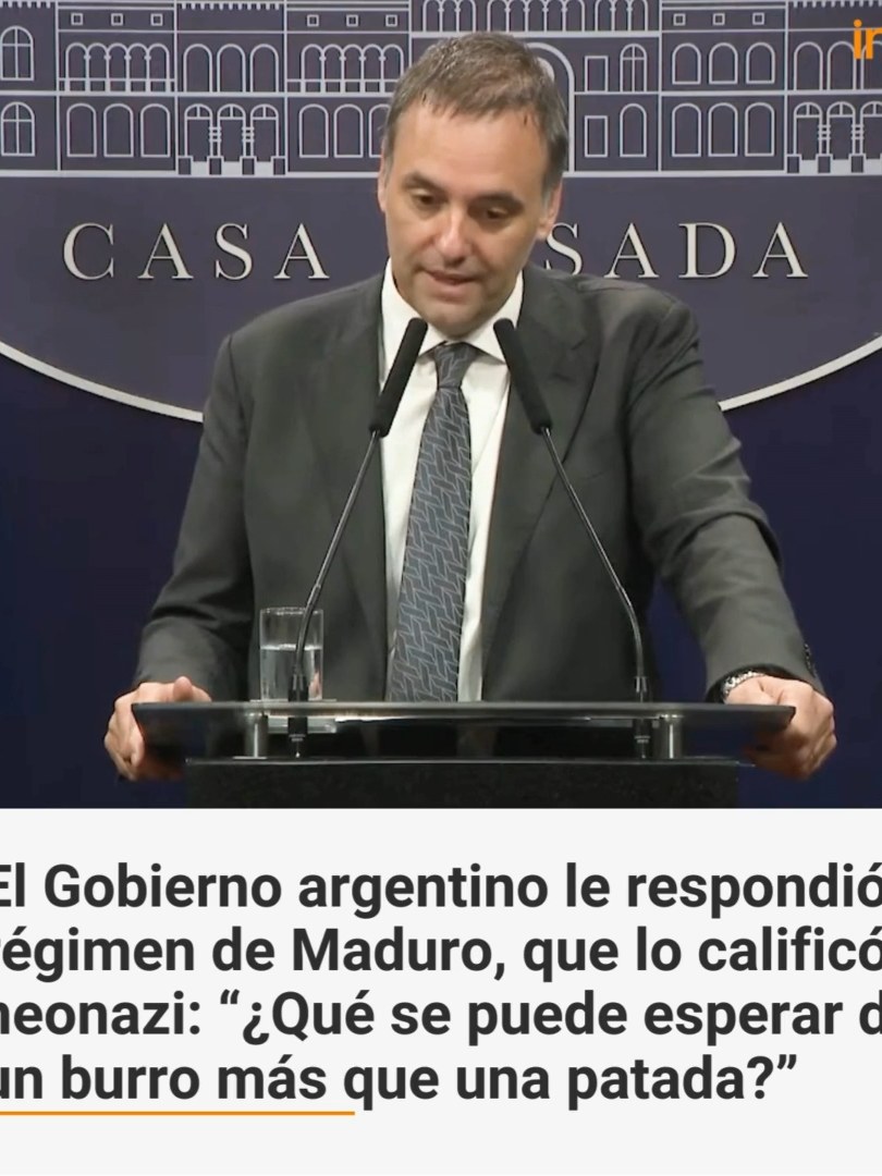 El Gobierno le respondió al régimen de Maduro#adorni#manueladorni#maduro#politica#infobae#tiktok