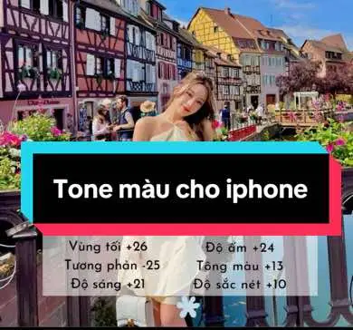 Một số tone màu cho các nàng chỉnh ảnh 😚 P/s: áp dụng cho đt Iphone nha.  #tonemau #chinhsuaanh #tipchupanh #foryou #trending #fypシ #chinhanhtreniphone #chinhmautreniphone 