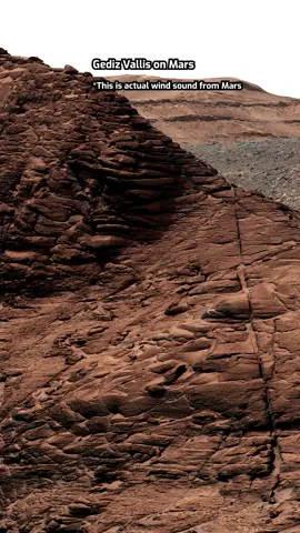 How crazy it is to have such a clear view of a different world? 😱   NASA’s Curiosity rover used its Mastcam to capture this mosaic of Gediz Vallis on Nov. 7, 2022, the 3,646th Martian day of the mission *The audio recording was made on Feb. 22, 2021 by the SuperCam instrument on the Perseverance rover. Credits: NASA/JPL-Caltech/MSSS, LANL/CNES/CNRS/ISAE-Supaéro #mars #martian #planeta #space #universe #rover #curiosity 