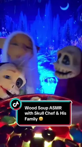 Soup-er satisfying wood soup ASMR! This video will have you pining for more 😋🌲🍜 #woodsoup #asmr #satisfactionguaranteed 🌳👌🎉 #fyp #skullchefasmr 