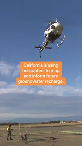 California is using helicopters to map and inform future groundwater recharge. 🚁💧