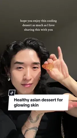 My favorite asian dessert for glowing skin ❤️🥹 making this makes me feel so nostalgic.  Peach gum expands up to 8 times when rehydrated so just a quarter cup! Soak for 6-8 hours and add into your herbal soup and the end and boil for 10 mins. Any longer and they will disintegrate into your dessert.  I usually make a big pot and itll last me a couple days in the fridge.  Half cup cored lotus seed Half cup tremella snow fungus 8 chinese dates Pinch of goji berries Sugar/rock sugar/monkfruit to sweeten Enjoy!