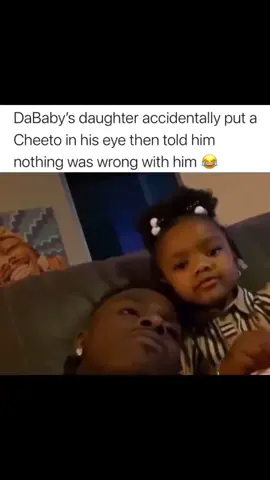 When #Dababy daught accidentally put a chip in his eye then said nothing was wrong with him 😂😂