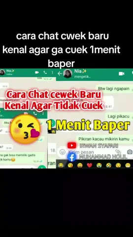 cara chat cwek baru kenal agar ga cuek 1menit baper#fyp #viral #chatbaper #chat #fyp #chatbaper#stories #wapsap 