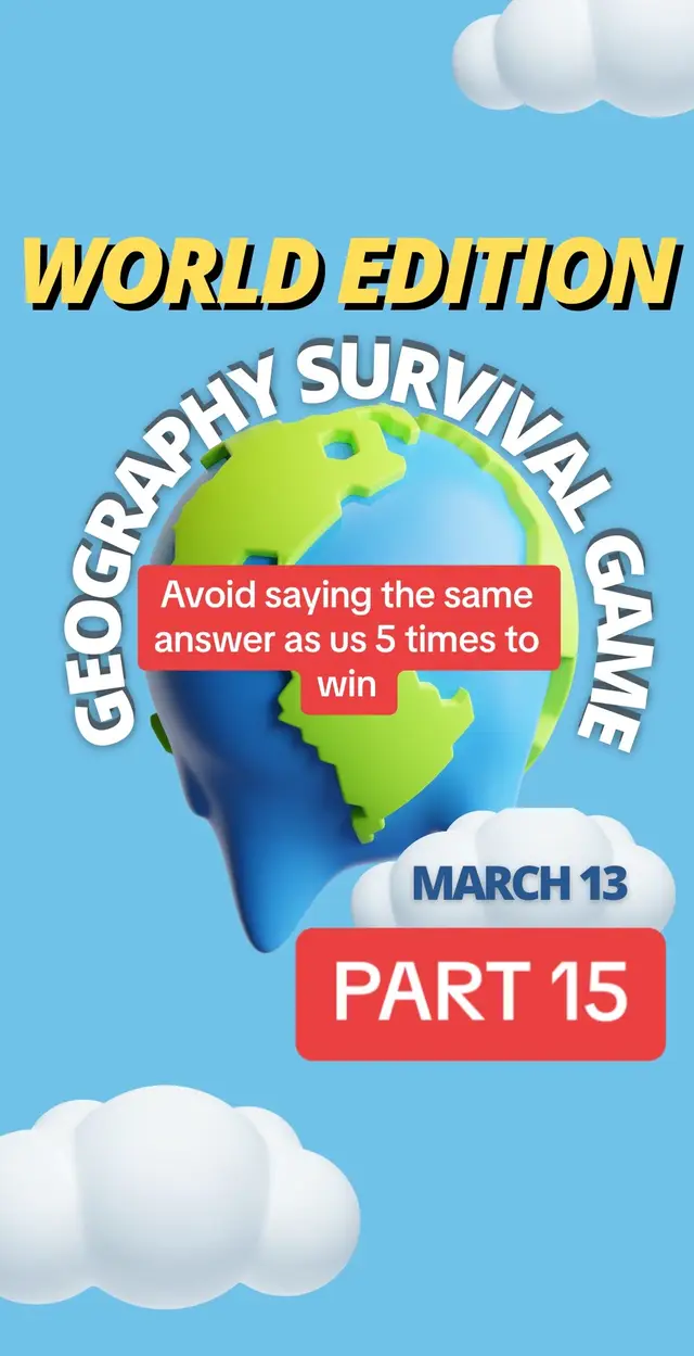 Did we catch anyone today? #geography #geographysurvivalgame #geographygame #survival #geographytrivia #triviachallenge #trivia #geographytriviagame #traveltiktok #flaggames #flags 
