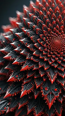 3D Red & Black Fractal Visuals 🔴⚫️ #tiktok #visualeffects #artoftheday #deforumstablediffusion #art #visuals #fractal #fractalanimation #mandelbrot #mandelbulb3d 