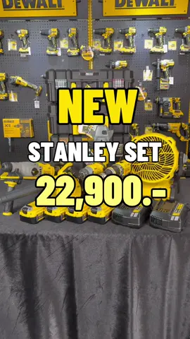 Stanley max set ชุดใหญ่ไฟกระพริบ ในราคา 22,900 บาท ได้ 6 ตัว #powerstools #stanley 