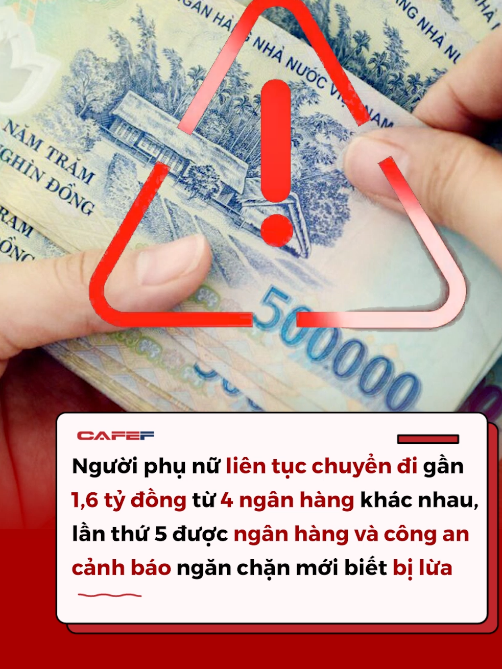 Người phụ nữ liên tục chuyển tiền ở 4 ngân hàng khác nhau, lần thứ 5 được ngân hàng và công an cảnh báo ngăn chặn mới biết bị lừa #canhgiac #luadao #cafef #amm