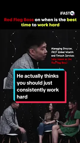 It may be the best time to work hard when you're young, but he actually thinks it's better if you can chiong all the way #redflag #redflagsatwork #podcast #redflagboss #worklife #workculture #manifest #career #careertips #careeradvice #genz #genzatwork #millennial #genx